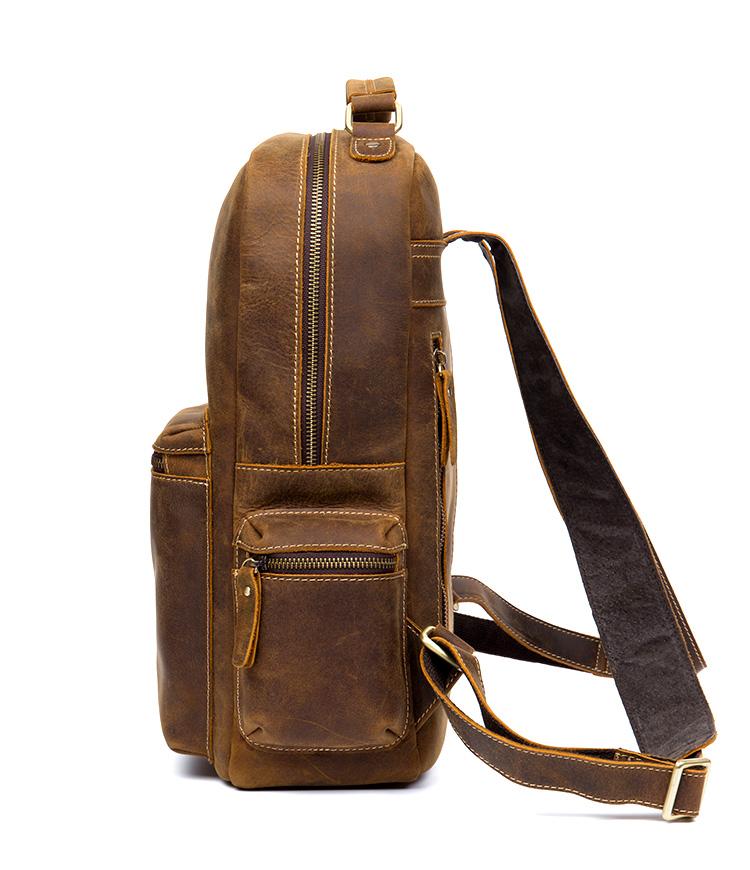 The Langley Backpack | Genuine Vintage Leather Backpack from STEEL HORSE LEATHER
