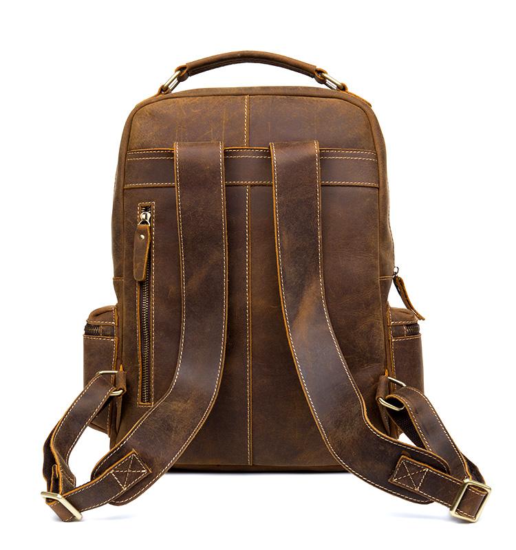 The Langley Backpack | Genuine Vintage Leather Backpack from STEEL HORSE LEATHER