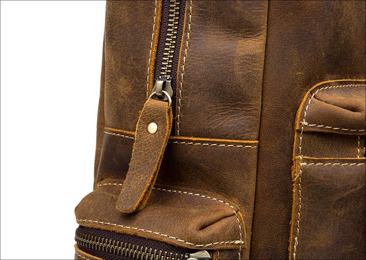 The Langley Backpack | Genuine Vintage Leather Backpack from STEEL HORSE LEATHER