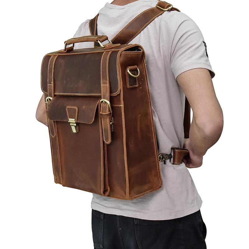 The Vali Backpack | Handmade Vintage Leather from STEEL HORSE LEATHER