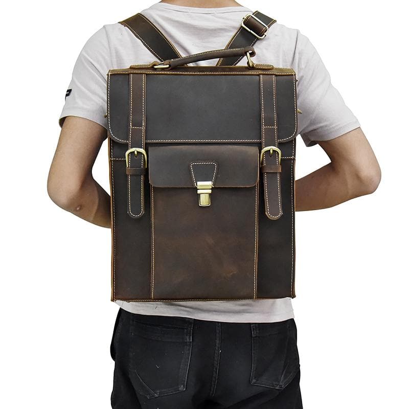 The Vali Backpack | Handmade Vintage Leather from STEEL HORSE LEATHER