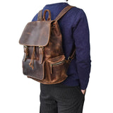 The Hagen Backpack | Vintage Leather Backpack from STEEL HORSE LEATHER