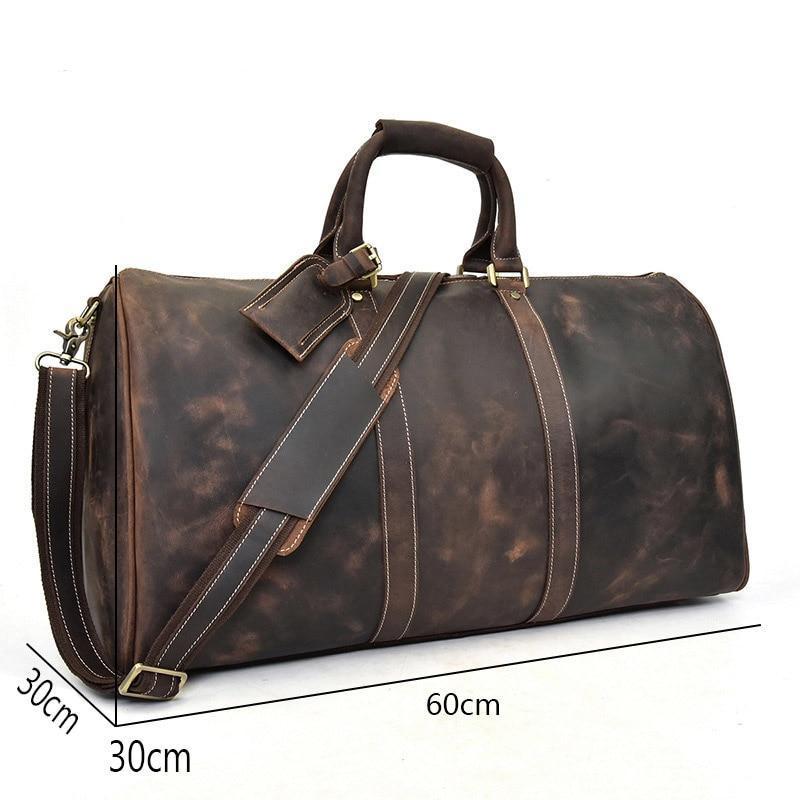 The Bjarke Weekender | Handcrafted Leather Duffle Bag from STEEL HORSE LEATHER