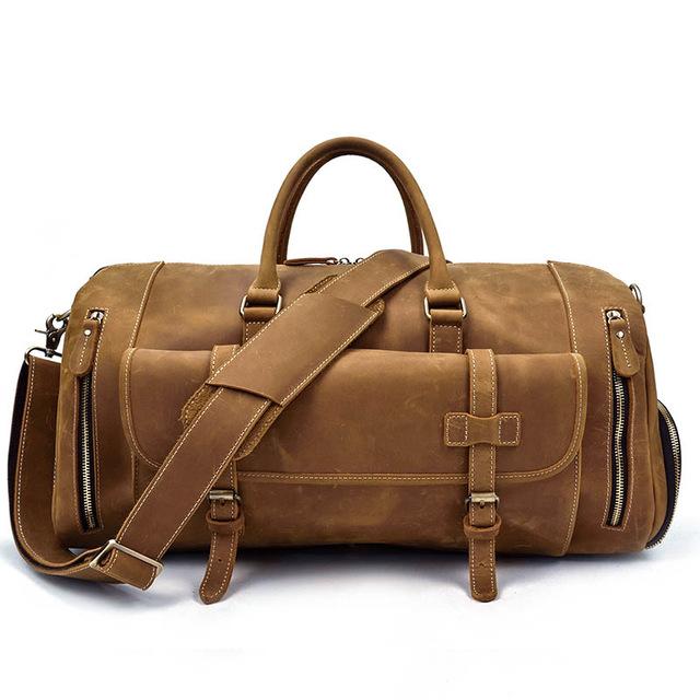 The Bard Weekender | Handmade Leather Duffle Bag from STEEL HORSE LEATHER