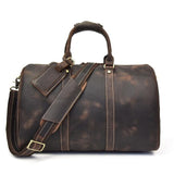 The Brandt Weekender | Small Leather Duffle Bag from STEEL HORSE LEATHER
