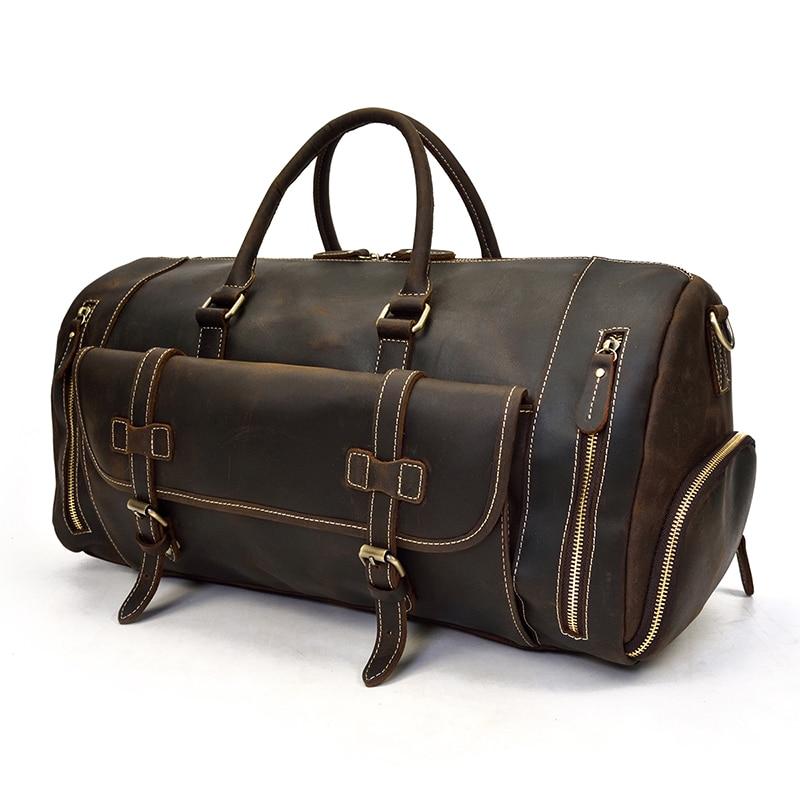 The Bard Weekender | Handmade Leather Duffle Bag from STEEL HORSE LEATHER