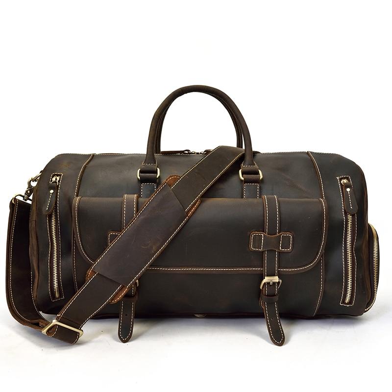 The Bard Weekender | Handmade Leather Duffle Bag from STEEL HORSE LEATHER