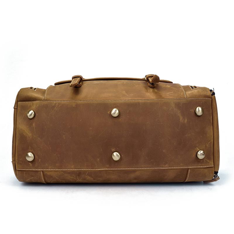The Bard Weekender | Handmade Leather Duffle Bag from STEEL HORSE LEATHER