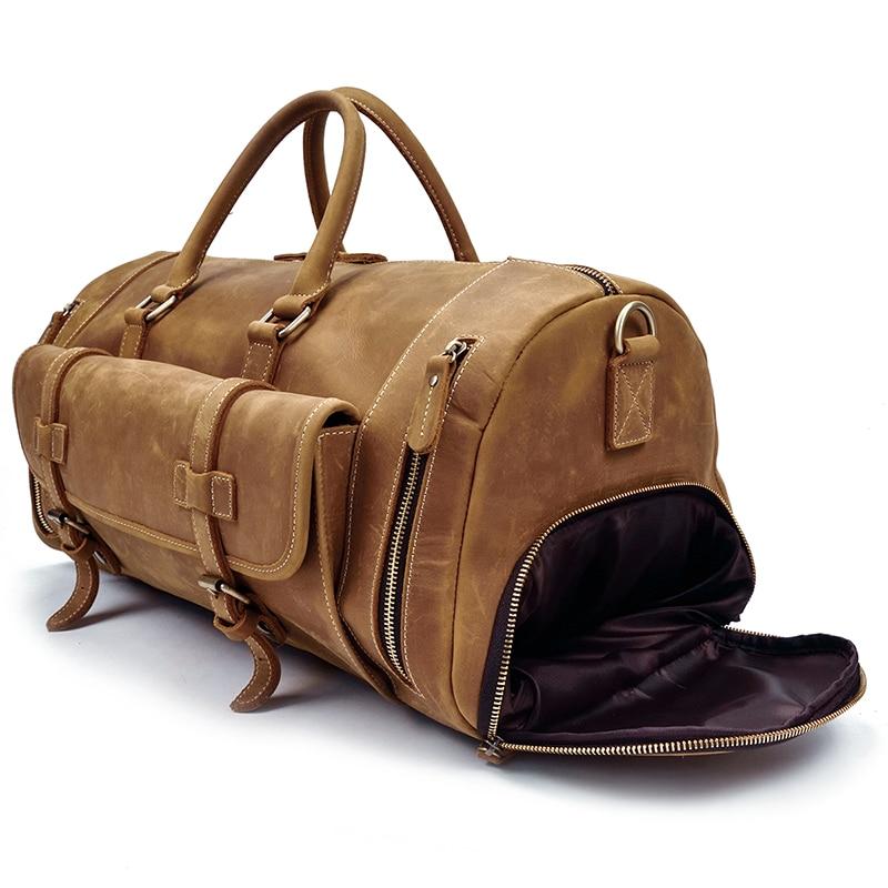 The Bard Weekender | Handmade Leather Duffle Bag from STEEL HORSE LEATHER