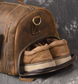 The Bard Weekender | Handmade Leather Duffle Bag from STEEL HORSE LEATHER
