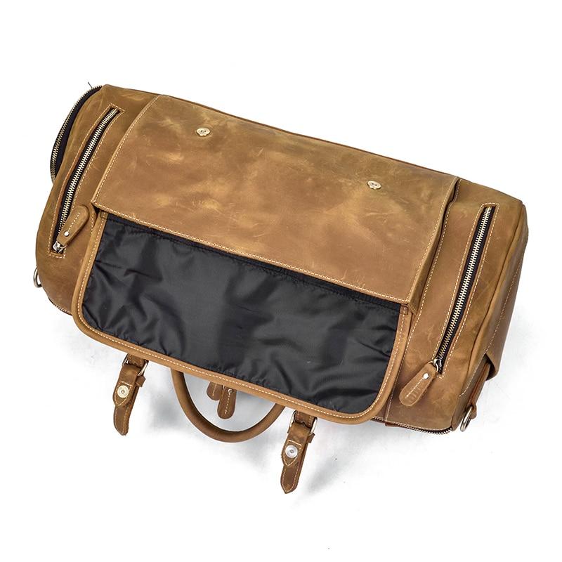 The Bard Weekender | Handmade Leather Duffle Bag from STEEL HORSE LEATHER