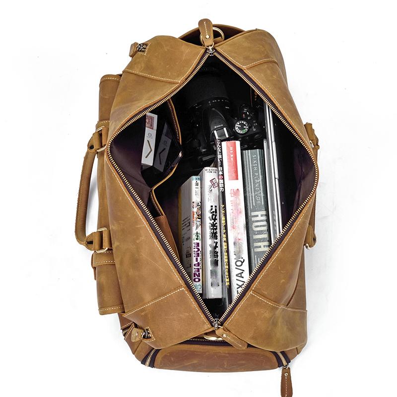 The Bard Weekender | Handmade Leather Duffle Bag from STEEL HORSE LEATHER