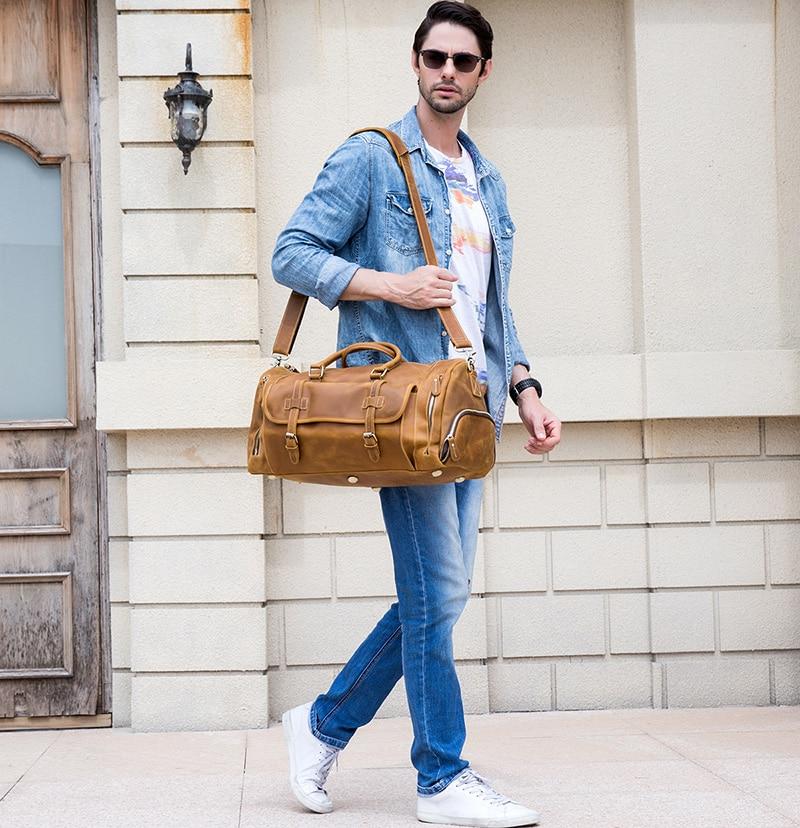 The Bard Weekender | Handmade Leather Duffle Bag from STEEL HORSE LEATHER