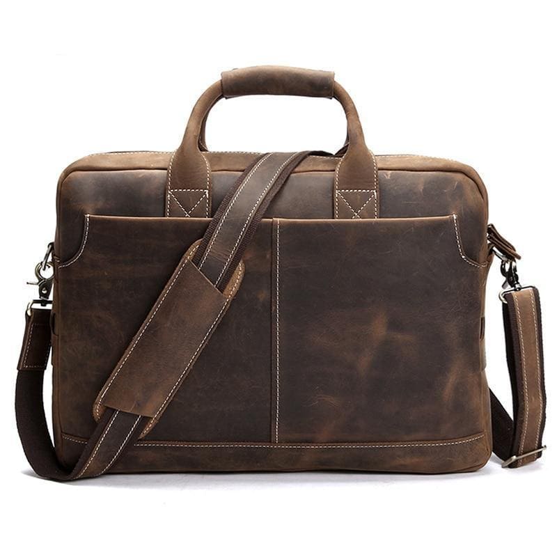 The Welch Briefcase | Vintage Leather Messenger Bag from STEEL HORSE LEATHER