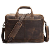 The Welch Briefcase | Vintage Leather Messenger Bag from STEEL HORSE LEATHER