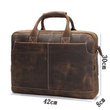 The Welch Briefcase | Vintage Leather Messenger Bag from STEEL HORSE LEATHER