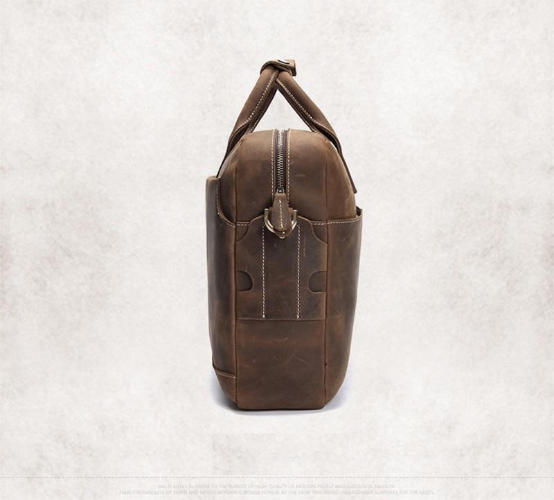 The Welch Briefcase | Vintage Leather Messenger Bag from STEEL HORSE LEATHER