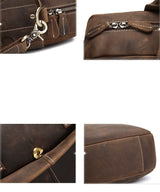 The Welch Briefcase | Vintage Leather Messenger Bag from STEEL HORSE LEATHER