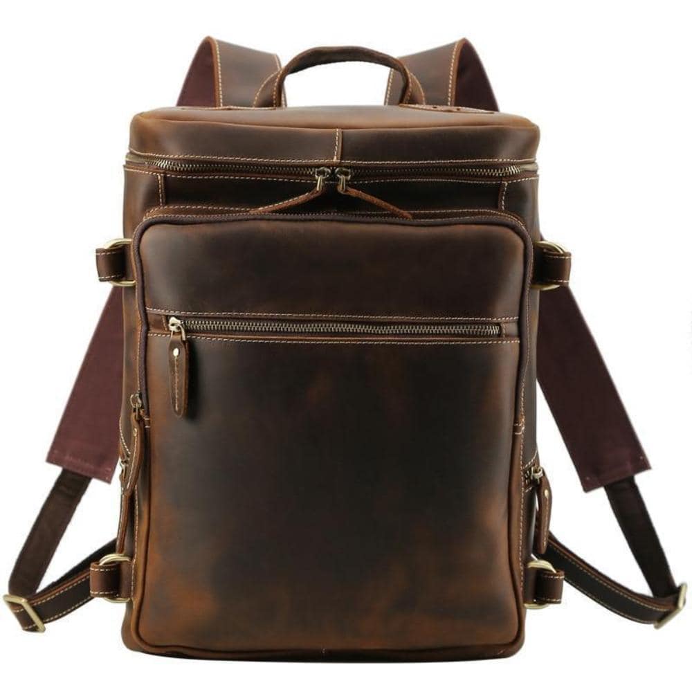 The Raoul Backpack | Handmade Vintage Leather Backpack from STEEL HORSE LEATHER