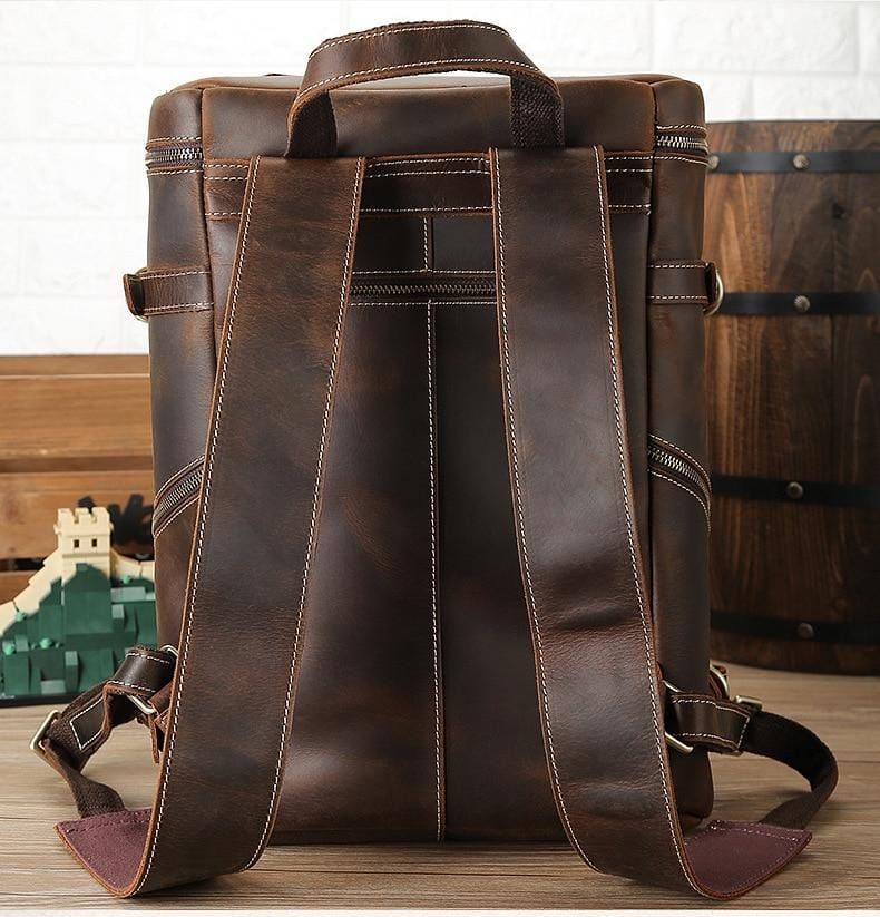 The Raoul Backpack | Handmade Vintage Leather Backpack from STEEL HORSE LEATHER