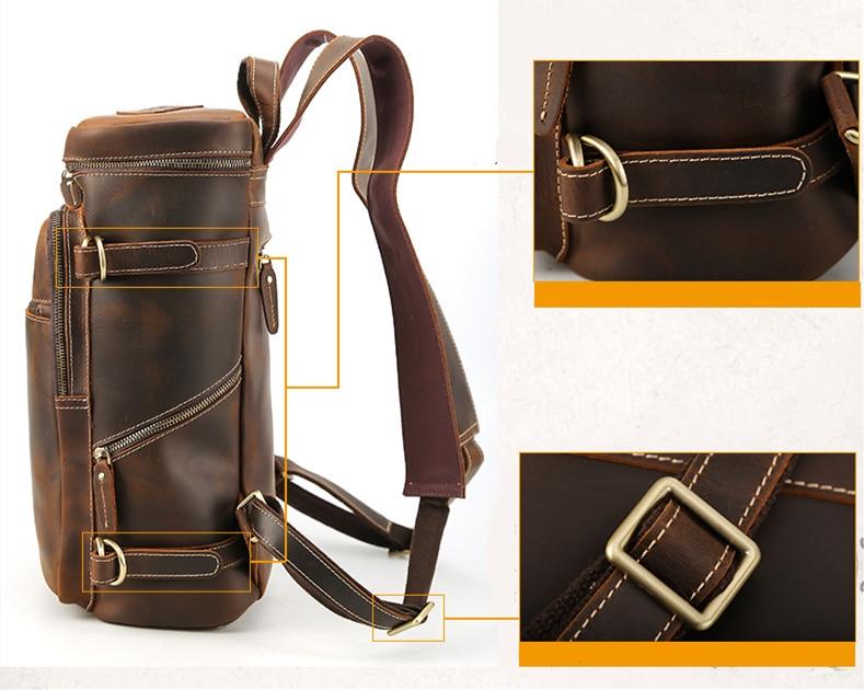 The Raoul Backpack | Handmade Vintage Leather Backpack from STEEL HORSE LEATHER