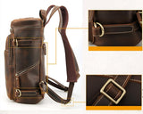 The Raoul Backpack | Handmade Vintage Leather Backpack from STEEL HORSE LEATHER