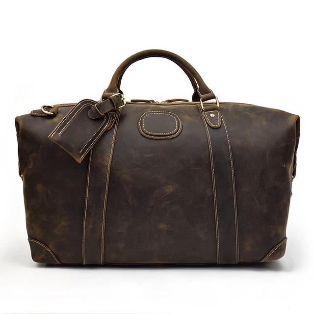 The Eira Duffle Bag | Vintage Leather Weekender from STEEL HORSE LEATHER