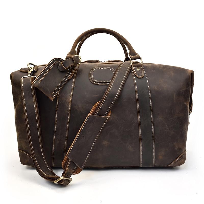 The Eira Duffle Bag | Vintage Leather Weekender from STEEL HORSE LEATHER