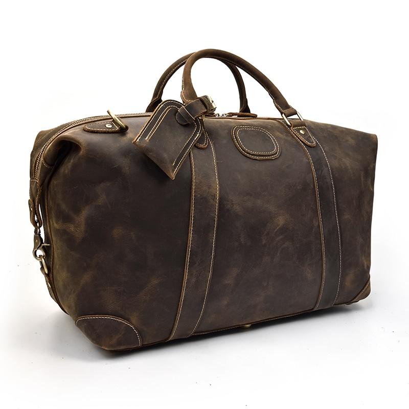 The Eira Duffle Bag | Vintage Leather Weekender from STEEL HORSE LEATHER