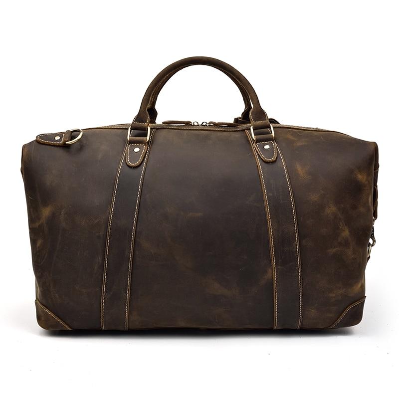 The Eira Duffle Bag | Vintage Leather Weekender from STEEL HORSE LEATHER