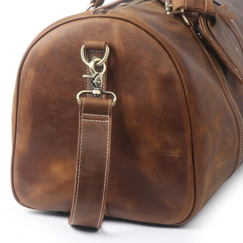 The Dagny Weekender | Large Leather Duffle Bag from STEEL HORSE LEATHER