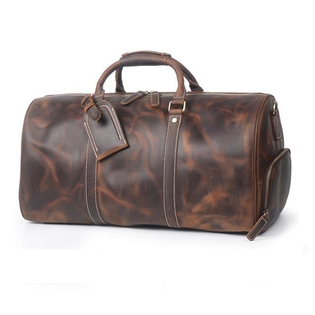 The Dagny Weekender | Large Leather Duffle Bag from STEEL HORSE LEATHER