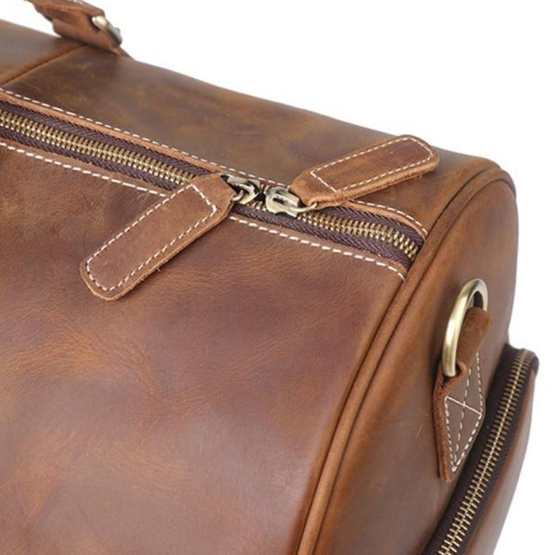 The Dagny Weekender | Large Leather Duffle Bag from STEEL HORSE LEATHER