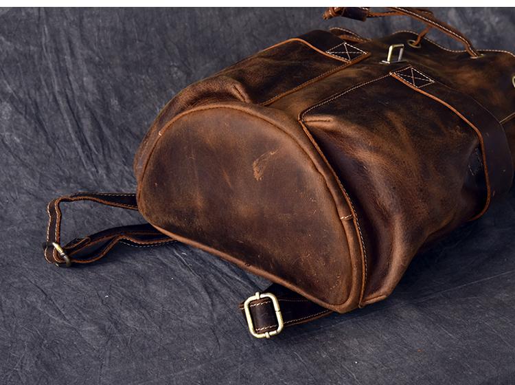 The Olaf Rucksack | Vintage Leather Travel Backpack from STEEL HORSE LEATHER
