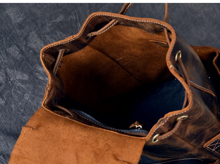 The Olaf Rucksack | Vintage Leather Travel Backpack from STEEL HORSE LEATHER