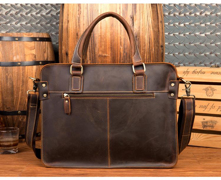 The Viggo Briefcase | Genuine Leather Messenger Bag from STEEL HORSE LEATHER