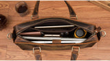 The Viggo Briefcase | Genuine Leather Messenger Bag from STEEL HORSE LEATHER