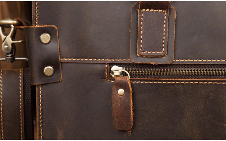 The Viggo Briefcase | Genuine Leather Messenger Bag from STEEL HORSE LEATHER