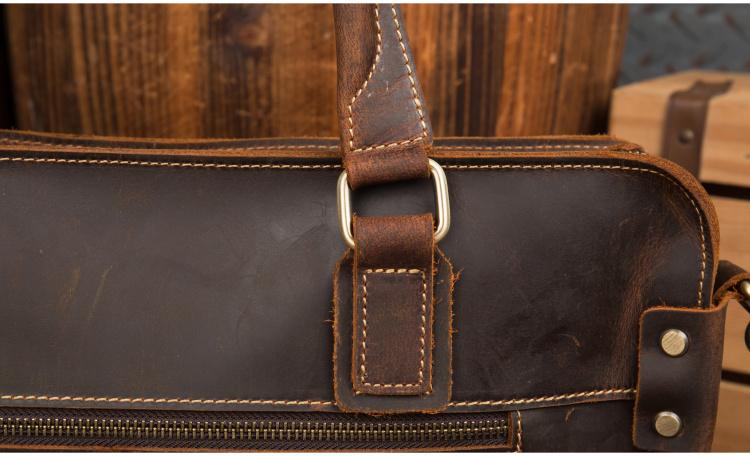 The Viggo Briefcase | Genuine Leather Messenger Bag from STEEL HORSE LEATHER