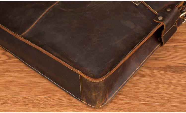 The Viggo Briefcase | Genuine Leather Messenger Bag from STEEL HORSE LEATHER