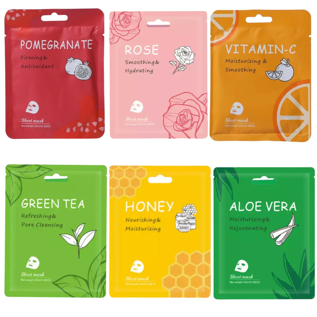Natural Organic Facial Masks (3 Pack) From Tones by Cocoa