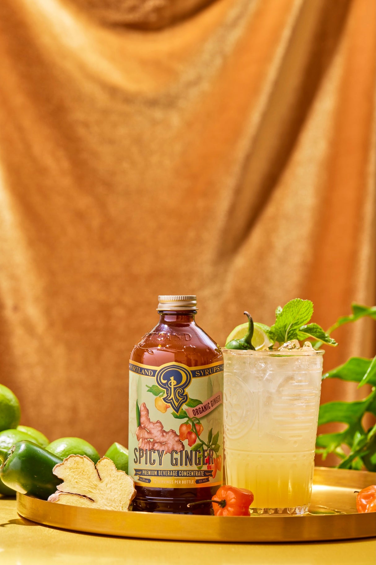 Spicy Ginger Syrup two-pack from Portland Syrups