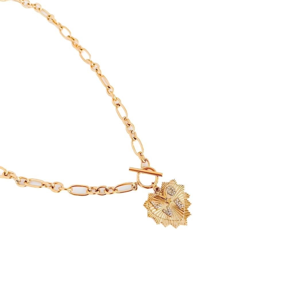 Sunburst Heart Love Pendant Necklace - WATERPROOF from Pretty Simple