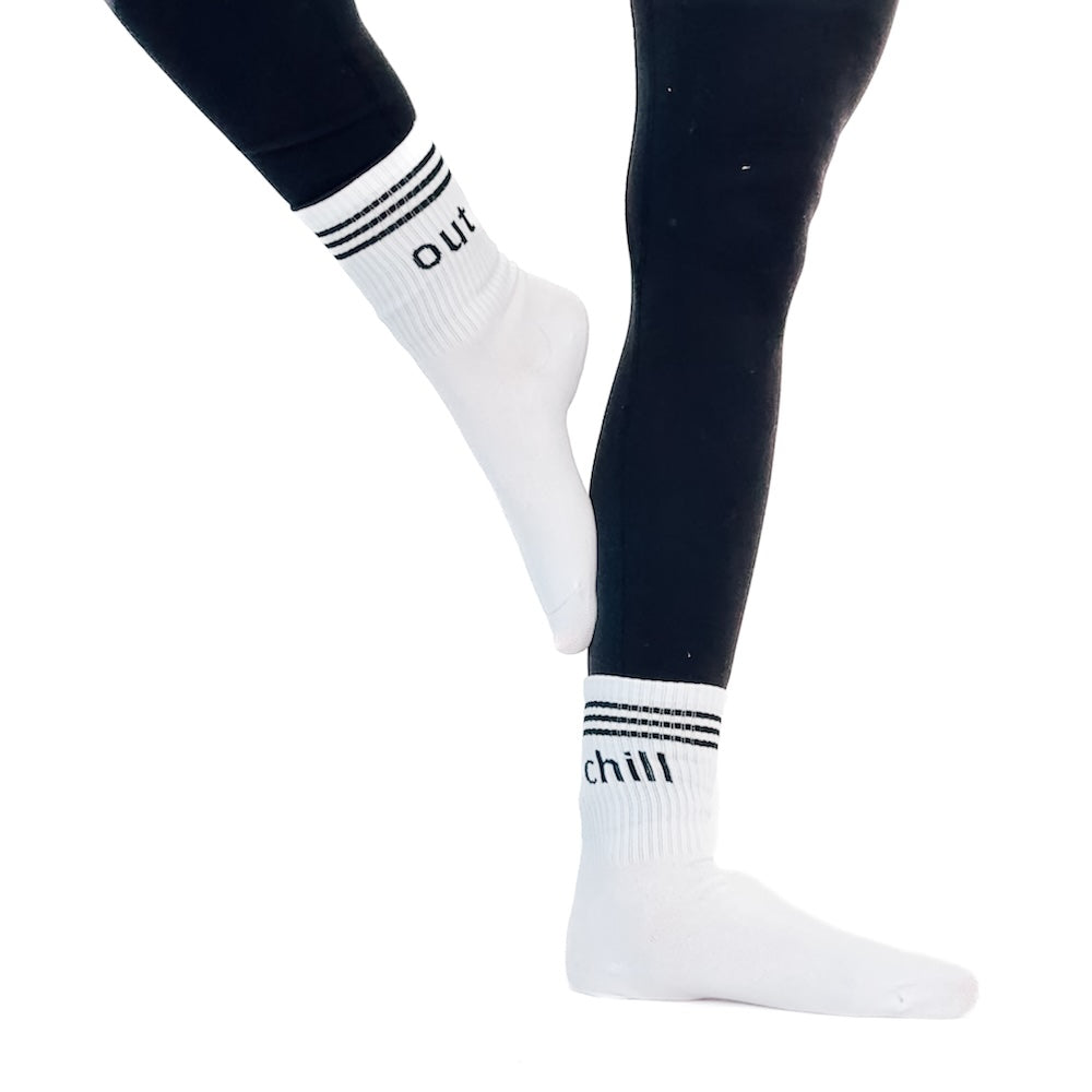 Word Up Stripe Socks from Pretty Simple