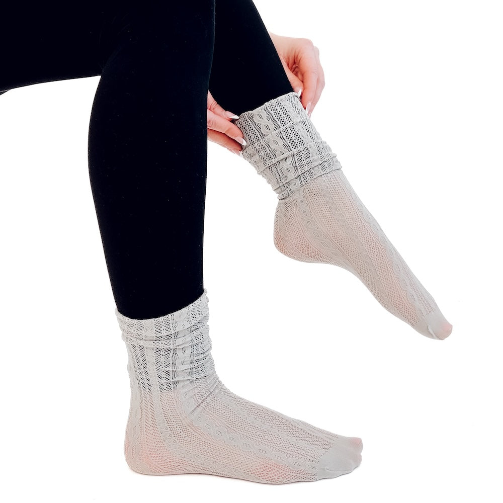 Sawyer Scrunch Mid Calf Socks from Pretty Simple