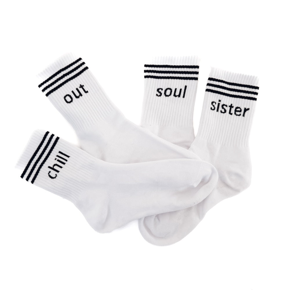 Word Up Stripe Socks from Pretty Simple