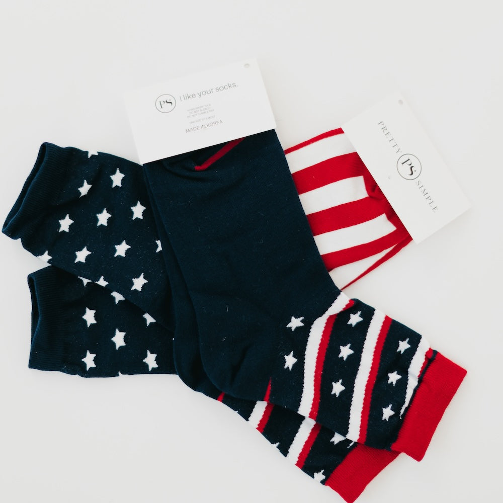 God Bless America USA Socks from Pretty Simple