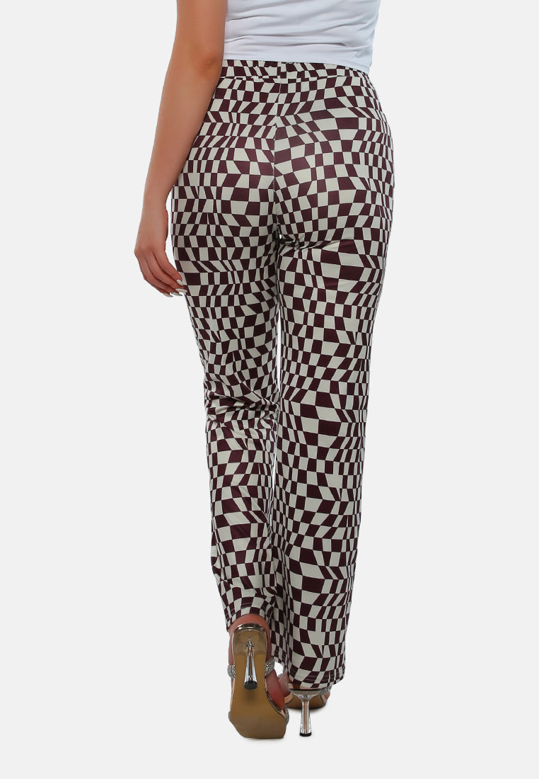 Psychedelic Print High Waist Trousers from London Rag International