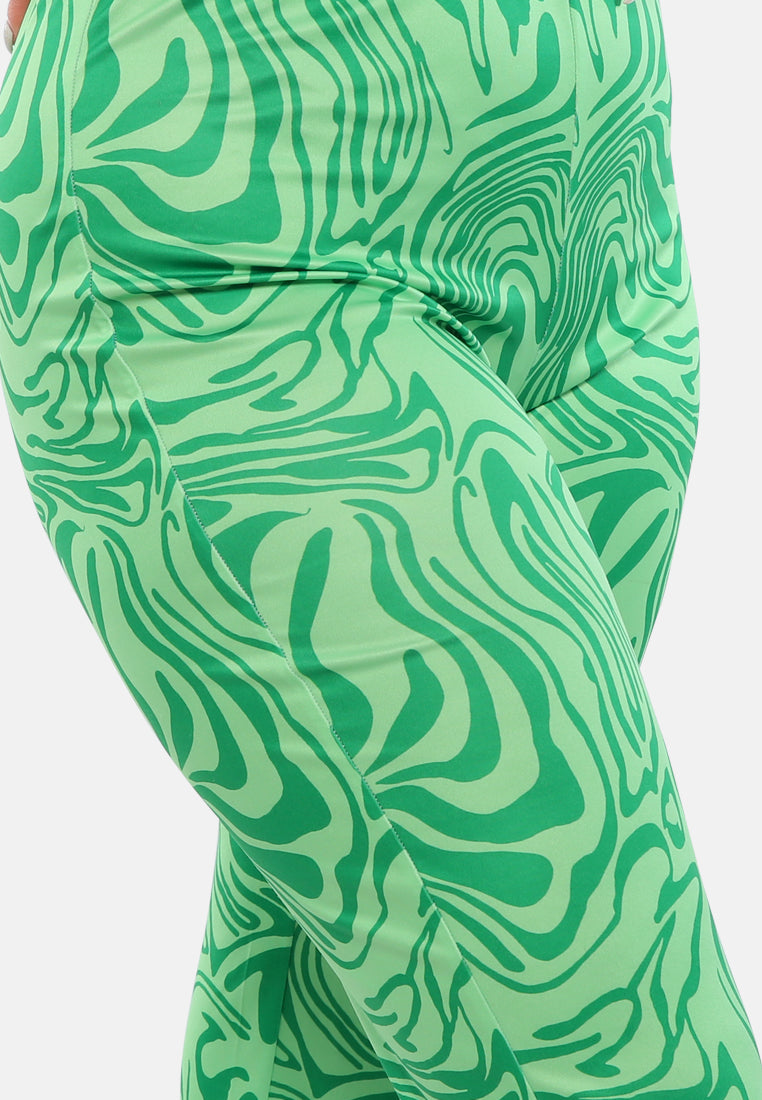 Psychedelic Print High Waist Trousers from London Rag International