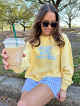 PUFF 'Happy Is The New Rich' Lightweight Sweatshirt from United Monograms